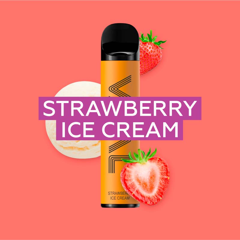 VAAL 800 Strawberry Ice Cream E-Shisha