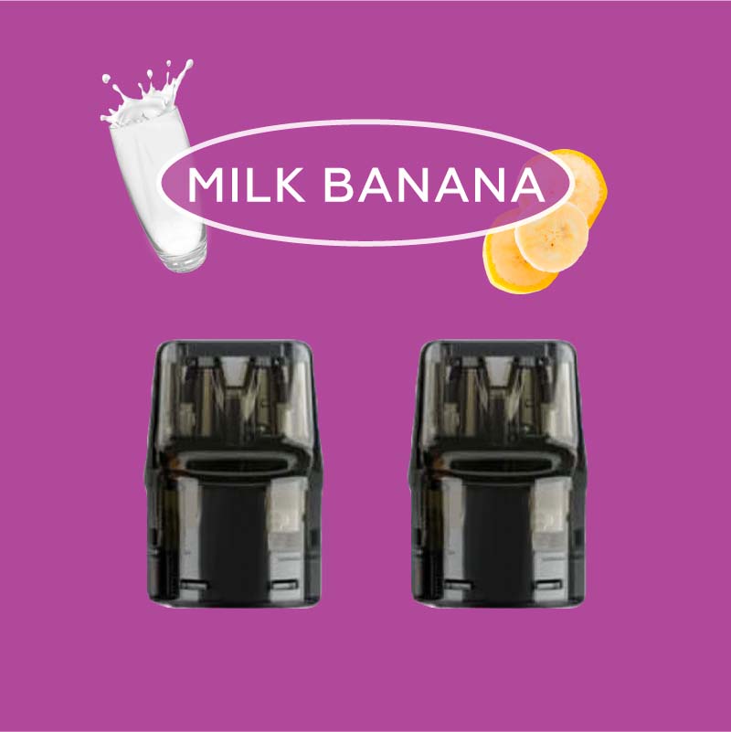 VAAL 500C Cartridge Milk Banana (2 stk.)