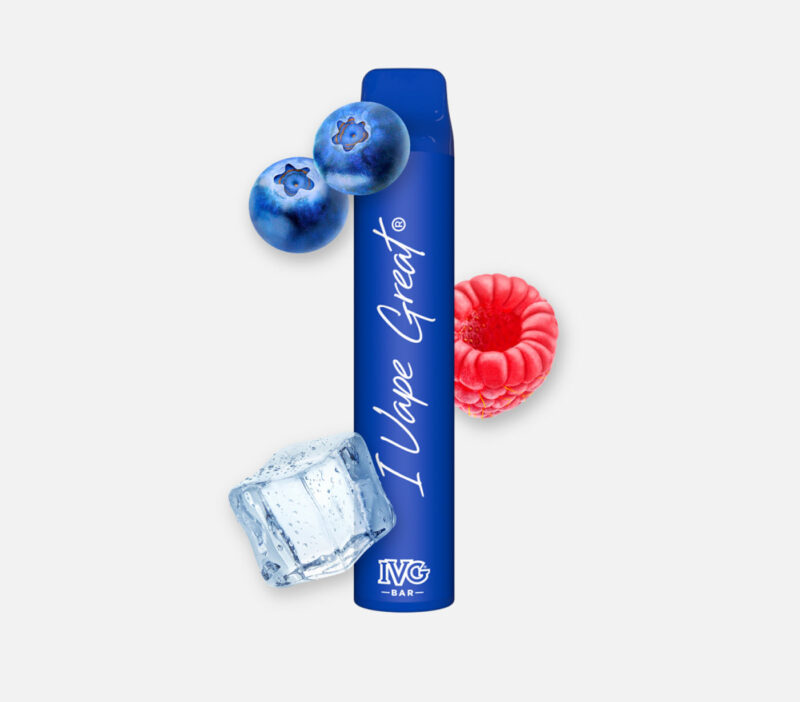 Einweg e-Zigarette IVG blue raspberry ice plus 800