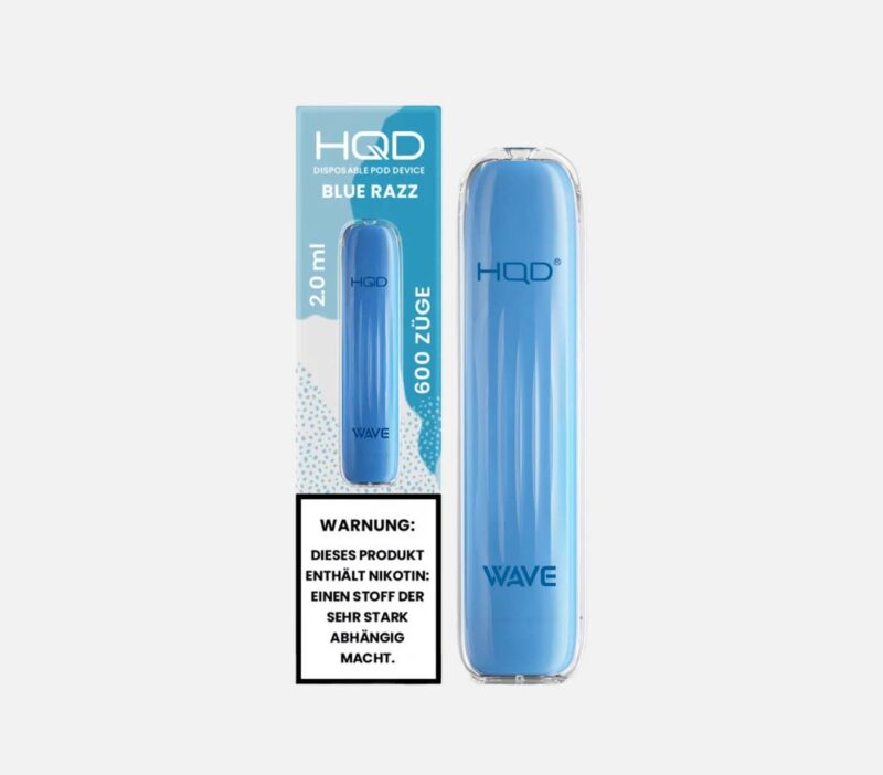 HQD WAVE (Surv) BLUE RAZZ Vape 18 mg/ml Nikotin 600 Züge