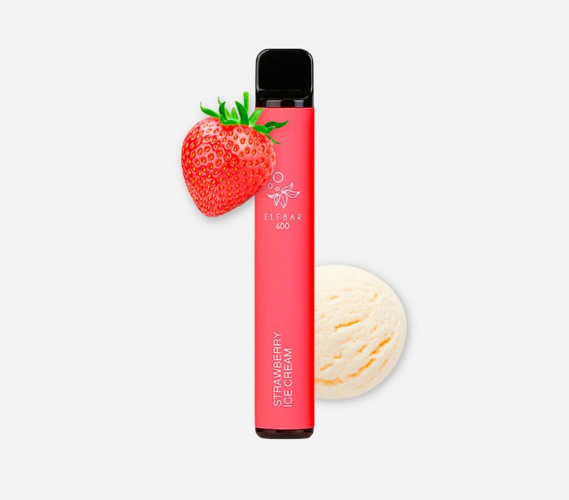 Elf Bar 600 Einweg E Zigarette Strawberry Ice Cream Kaufen Für 6 19