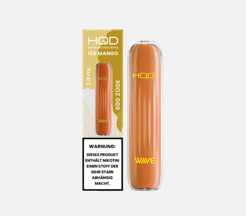 HQD WAVE (Surv) ICE MANGO Vape 18 mg/ml Nikotin 600 Züge