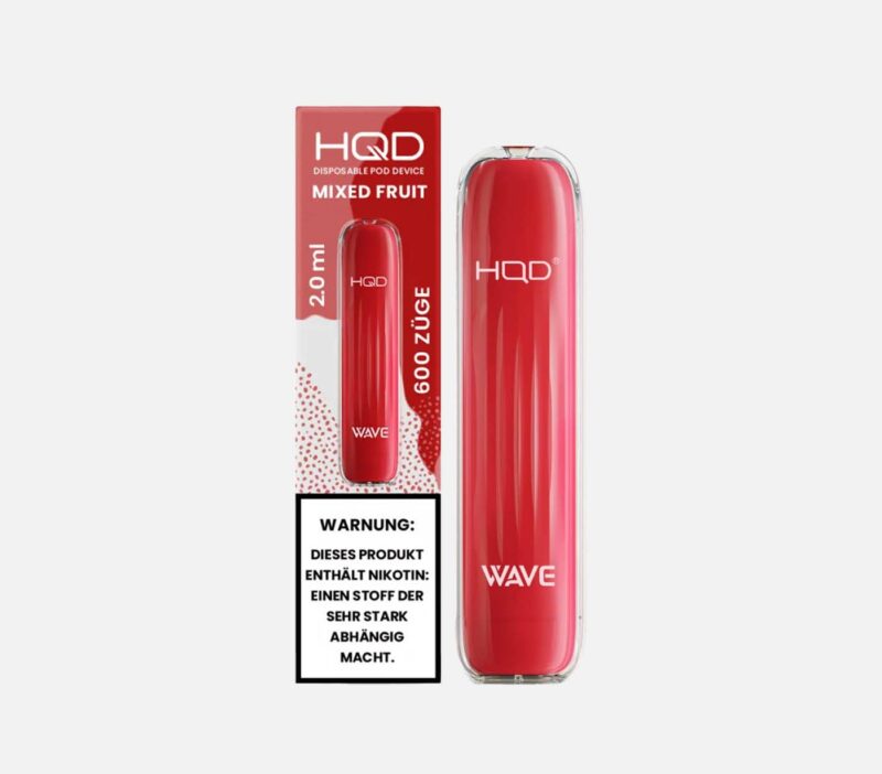 HQD WAVE (Surv) MIXED FRUIT Vape 18 mg/ml Nikotin 600 Züge