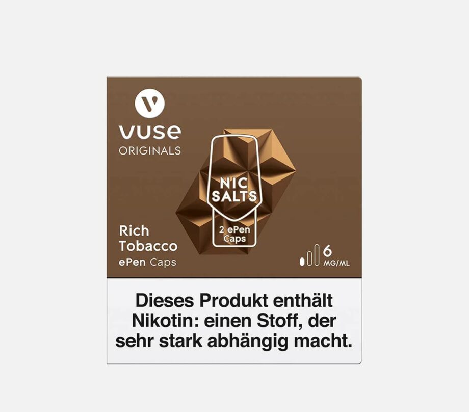 Vype / Vuse ePen Caps RICH TOBACCO Pods 6 mg/ml Nikotin
