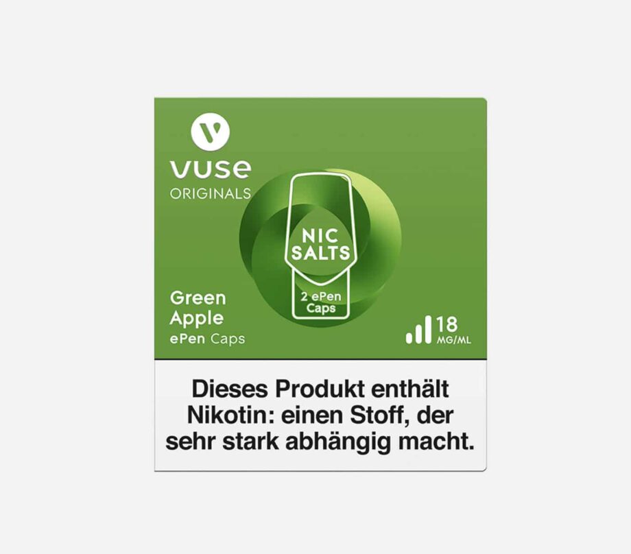 vuse epen green apple 18mg front
