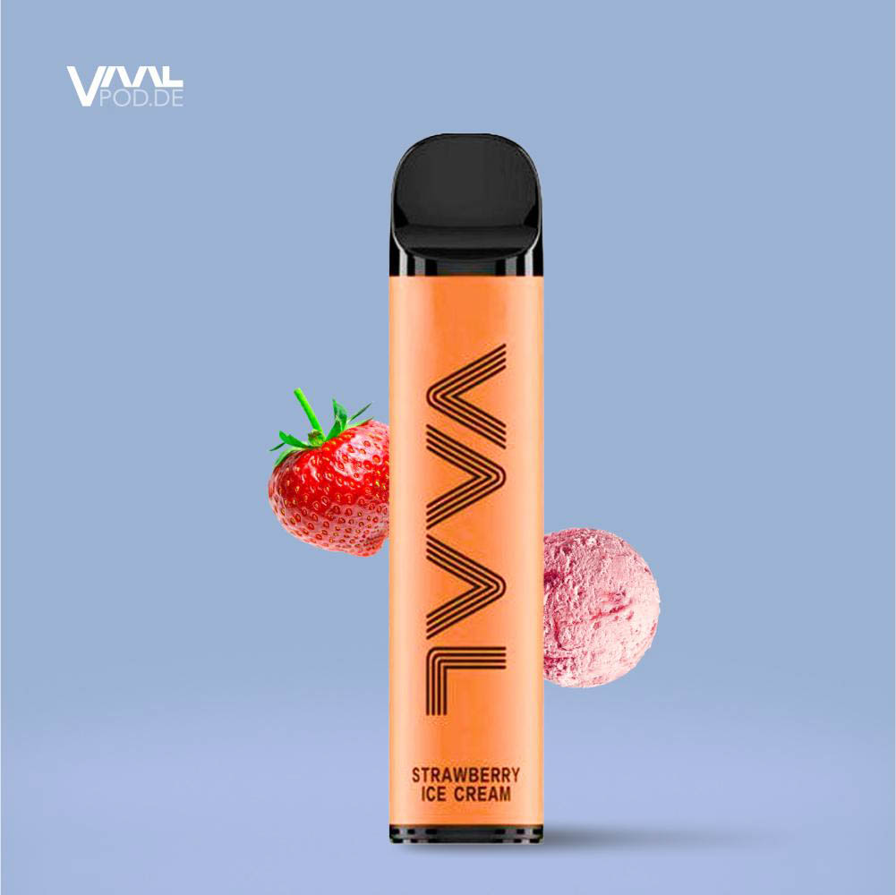 VAAL 800 Strawberry ice cream Nikotinfrei Einweg E-Zigarette