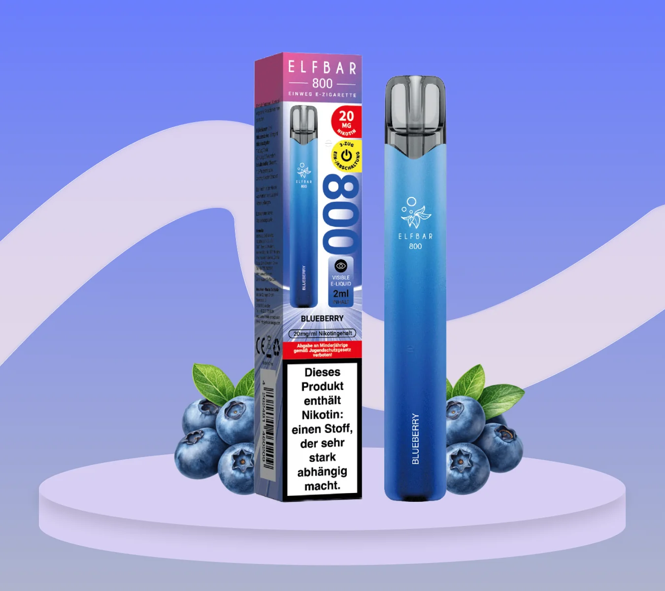 elfbar 800 nikotingehalt ELFBAR 800 20mg Nikotin | 800 Züge | ab 5,49€ | elfbarpods.de main image 0