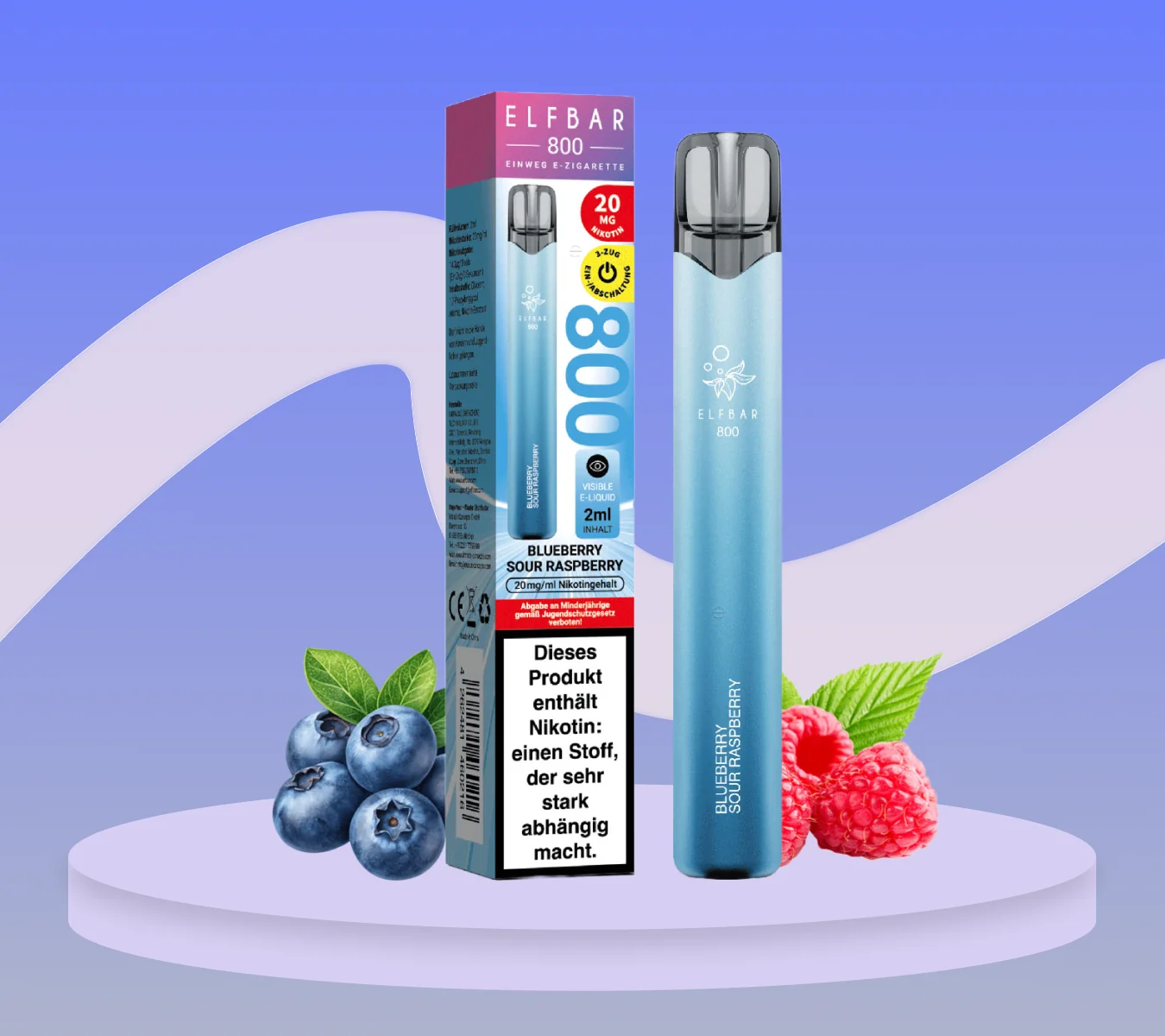 elfbar 800 blueberry sour raspberry Elfbar 800 kaufen | 800 Puff | 6.49€