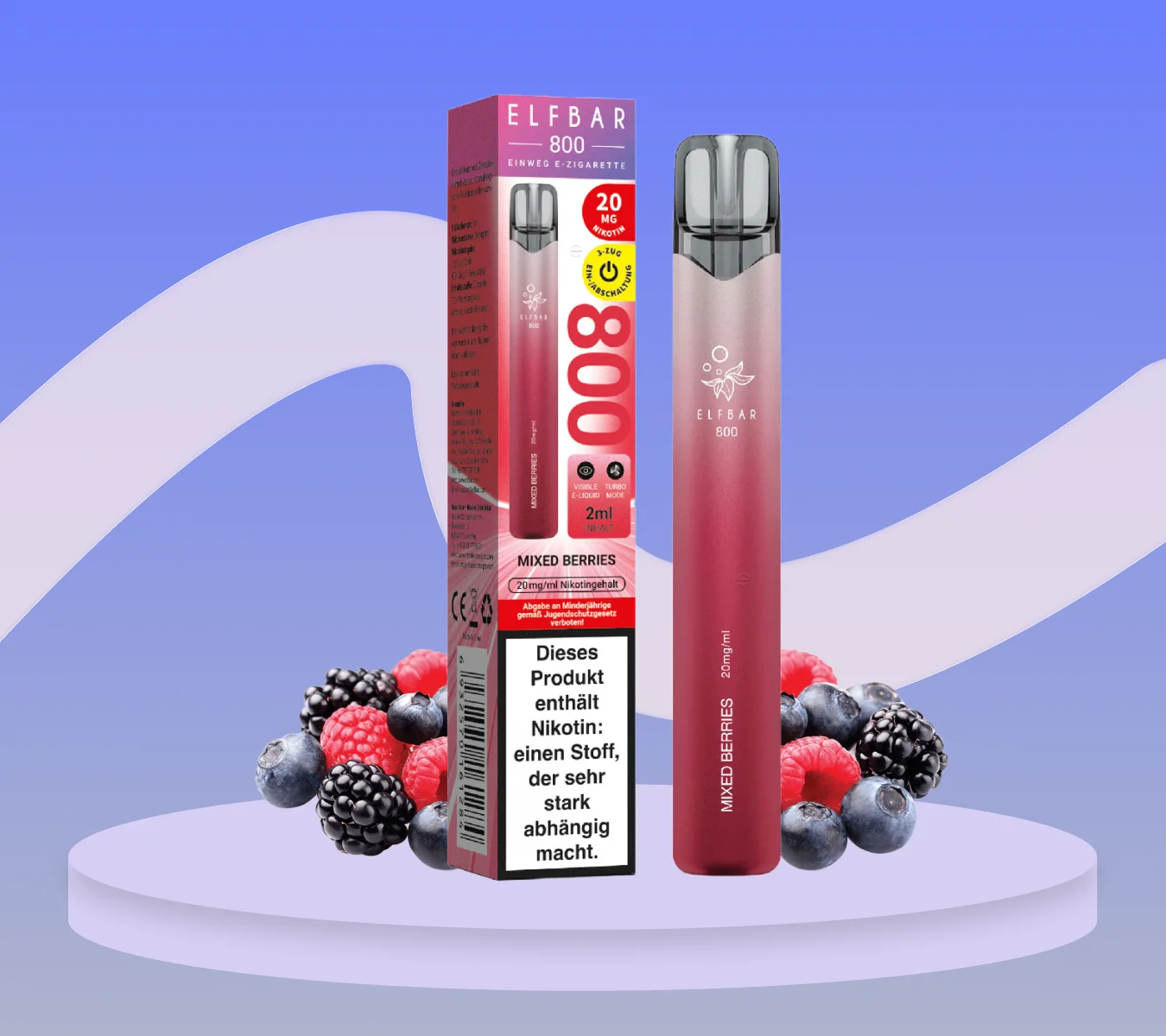 elfbar 800 mixed berries Elf Bar 800 - Mixed Berries bei VAPEBAZAR main image 1