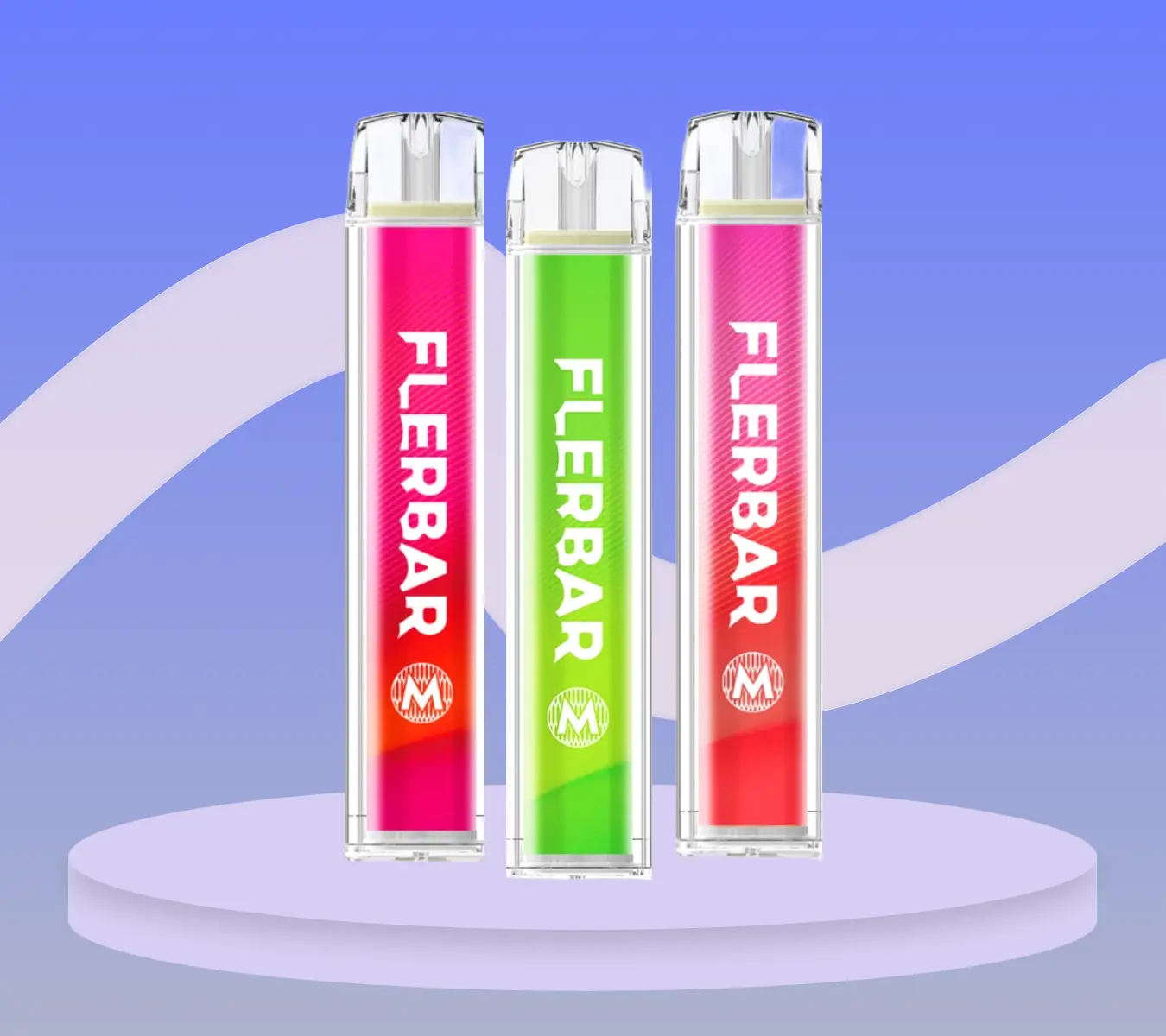 elfbar elfa master akku Flerbar M Vape – Peach Ice – 0mg/ml | Nikotinfrei main image 1