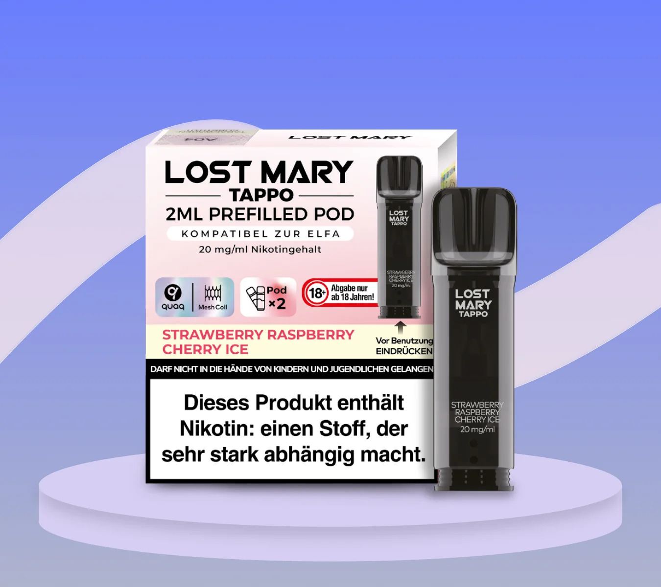 elfbar elfa master akku Lost Mary Tappo Pods | 600 Puff | 20mg | 7.99€